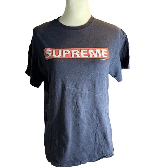 Supreme x Powell Peralta Logo Graphic Tee, Black Skate Collab Shirt, Size Medium - Picture 1 of 4
